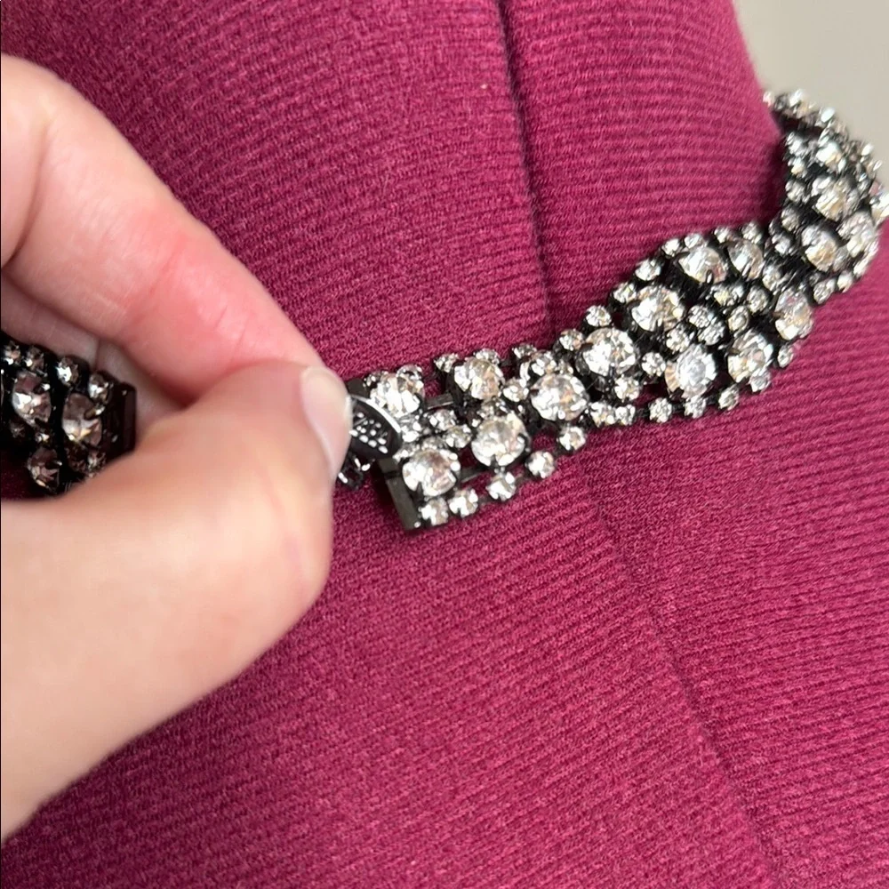 Zara rhinestone and black Necklace